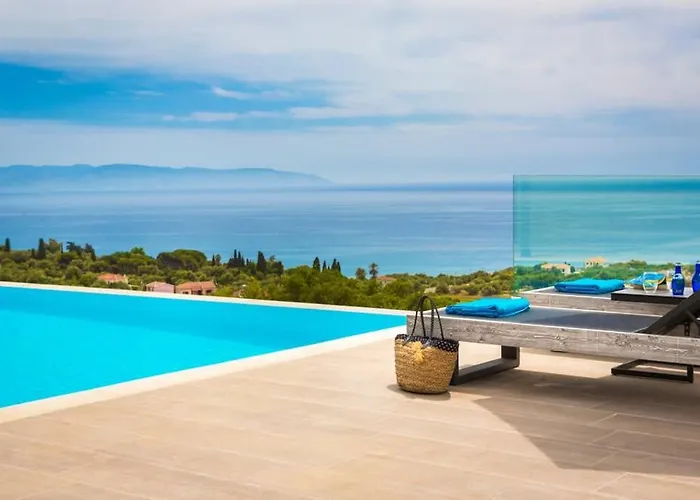 New Blue With Private Pool At Trapezaki וילה *