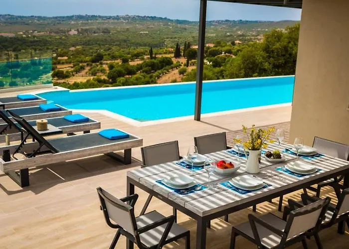 וילה New Blue With Private Pool At Trapezaki
