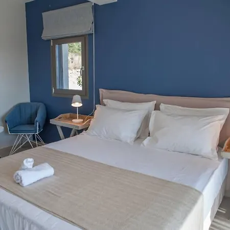 ヴィラ New Blue With Private Pool At Trapezaki *